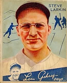 1934 Goudey (R320) #92 Steve Larkin Front