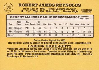 1985 Donruss #128 R.J. Reynolds Back