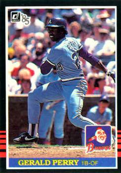 1985 Donruss #443 Gerald Perry Front
