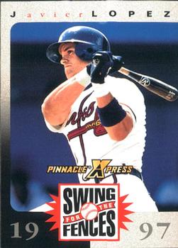 1997 Pinnacle X-Press - Swing for the Fences Players #NNO Javy Lopez Front