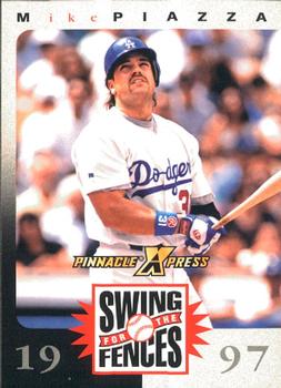 1997 Pinnacle X-Press - Swing for the Fences Players #NNO Mike Piazza Front