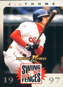 1997 Pinnacle X-Press - Swing for the Fences Players #NNO Jim Thome Front