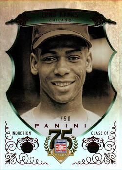 2014 Panini Hall of Fame 75th Year Anniversary - Crusades Purple #48 Ernie Banks Front