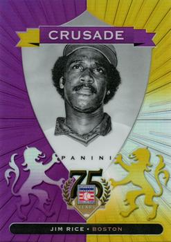 2014 Panini Hall of Fame 75th Year Anniversary - Crusades Purple #93 Jim Rice Front