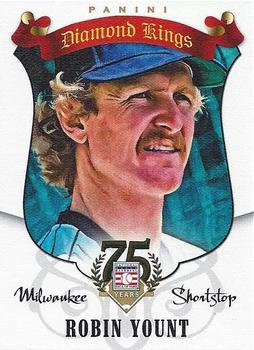 2014 Panini Hall of Fame 75th Year Anniversary - Diamond Kings #83 Robin Yount Front