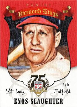 2014 Panini Hall of Fame 75th Year Anniversary - Diamond Kings Red #61 Enos Slaughter Front