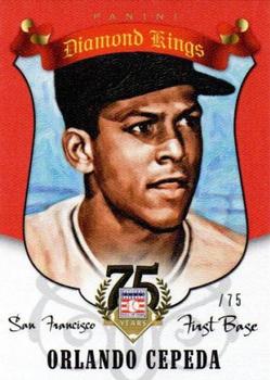 2014 Panini Hall of Fame 75th Year Anniversary - Diamond Kings Red #81 Orlando Cepeda Front