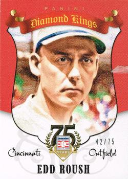 2014 Panini Hall of Fame 75th Year Anniversary - Diamond Kings Red #32 Edd Roush Front