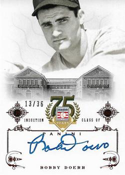 2014 Panini Hall of Fame 75th Year Anniversary - Signatures Red #75 Bobby Doerr Front