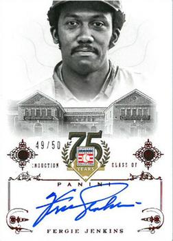 2014 Panini Hall of Fame 75th Year Anniversary - Signatures Red #81 Fergie Jenkins Front