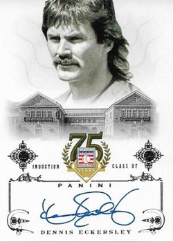 2014 Panini Hall of Fame 75th Year Anniversary - Signatures #16 Dennis Eckersley Front