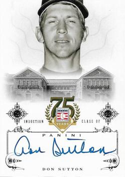 2014 Panini Hall of Fame 75th Year Anniversary - Signatures #18 Don Sutton Front