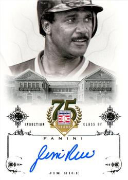 2014 Panini Hall of Fame 75th Year Anniversary - Signatures #35 Jim Rice  Front