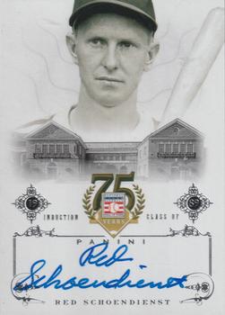 2014 Panini Hall of Fame 75th Year Anniversary - Signatures #51 Red Schoendienst Front