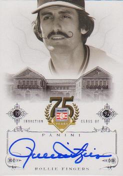 2014 Panini Hall of Fame 75th Year Anniversary - Signatures #57 Rollie Fingers Front
