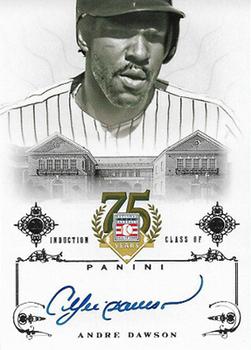 2014 Panini Hall of Fame 75th Year Anniversary - Signatures #72 Andre Dawson Front