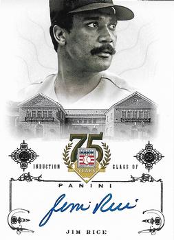 2014 Panini Hall of Fame 75th Year Anniversary - Signatures #86 Jim Rice Front