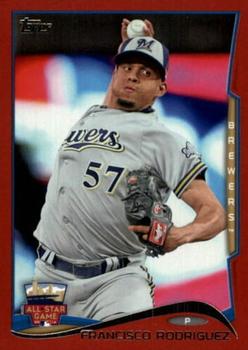 2014 Topps Update - Target Red Border #US-9 Francisco Rodriguez Front
