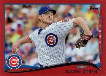 2014 Topps Update - Target Red Border #US-14 Justin Grimm Front