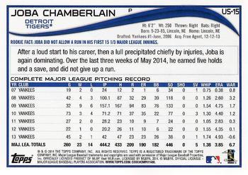 2014 Topps Update - Target Red Border #US-15 Joba Chamberlain Back