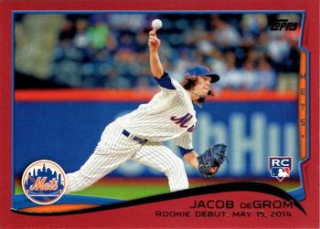 2014 Topps Update - Target Red Border #US-57 Jacob deGrom Front