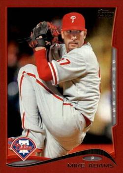 2014 Topps Update - Target Red Border #US-129 Mike Adams Front