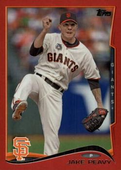 2014 Topps Update - Target Red Border #US-143 Jake Peavy Front