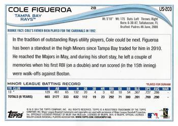 2014 Topps Update - Target Red Border #US-203 Cole Figueroa Back