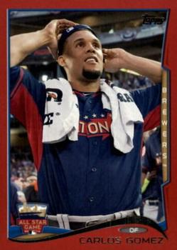 2014 Topps Update - Target Red Border #US-315 Carlos Gomez Front