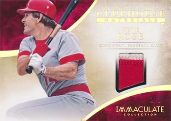 2014 Panini Immaculate Collection - Clubhouse Material Prime #11 Pete Rose Front