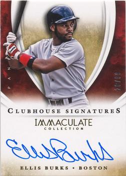 2014 Panini Immaculate Collection - Clubhouse Signatures #33 Ellis Burks Front