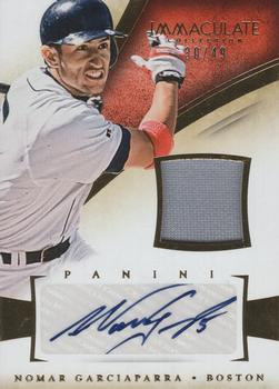 2014 Panini Immaculate Collection - Immaculate Autograph Materials #28 Nomar Garciaparra Front