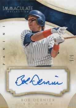 2014 Panini Immaculate Collection - Immaculate Autographs Gold #46 Bob Dernier Front