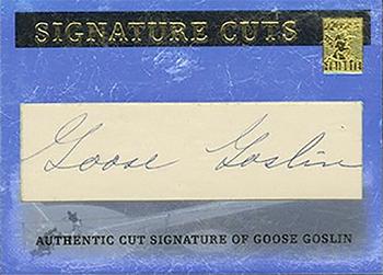 2004 Topps Tribute HOF - Signature Cuts Cooperstown #GG Goose Goslin Front