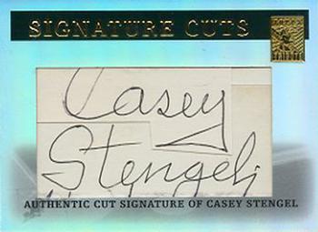 2004 Topps Tribute HOF - Signature Cuts Cooperstown #CCU-CS Casey Stengel Front