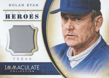 2014 Panini Immaculate Collection - Immaculate Heroes Materials #2 Nolan Ryan Front