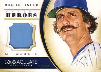 2014 Panini Immaculate Collection - Immaculate Heroes Materials #11 Rollie Fingers Front