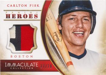 2014 Panini Immaculate Collection - Immaculate Heroes Materials #19 Carlton Fisk Front