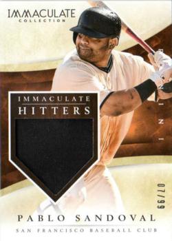 2014 Panini Immaculate Collection - Immaculate Hitters Memorabilia #24 Pablo Sandoval Front