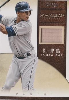 2014 Panini Immaculate Collection - Immaculate Singles Memorabilia #11 B.J. Upton Front