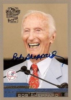 2004 Topps All-Time Fan Favorites - Autographs #FFA-BS Bob Sheppard Front