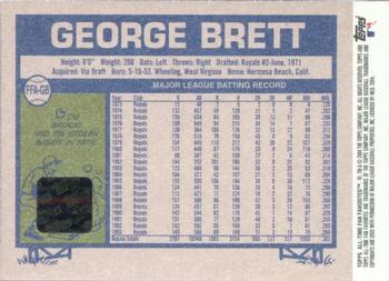 2004 Topps All-Time Fan Favorites - Autographs #FFA-GB George Brett Back