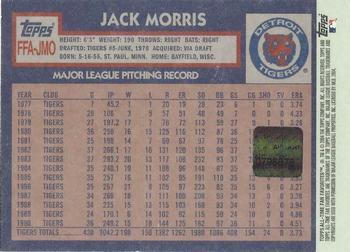 2004 Topps All-Time Fan Favorites - Autographs #FFA-JMO Jack Morris Back