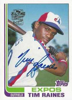 2004 Topps All-Time Fan Favorites - Autographs #FFA-TR Tim Raines Front