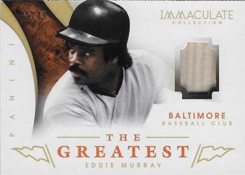 2014 Panini Immaculate Collection - The Greatest Materials #13 Eddie Murray Front