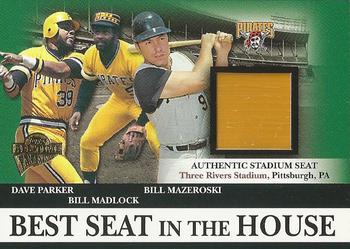 2004 Topps All-Time Fan Favorites - Best Seat in the House Relics #BS3 Dave Parker / Bill Madlock / Bill Mazeroski Front