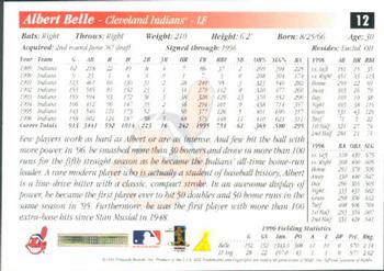 1997 Score #12 Albert Belle Back