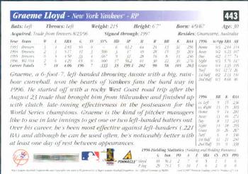 1997 Score #443 Graeme Lloyd Back