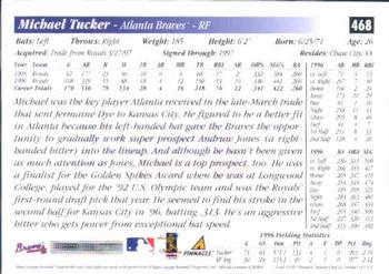 1997 Score #468 Michael Tucker Back