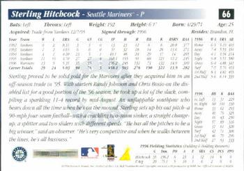 1997 Score #66 Sterling Hitchcock Back